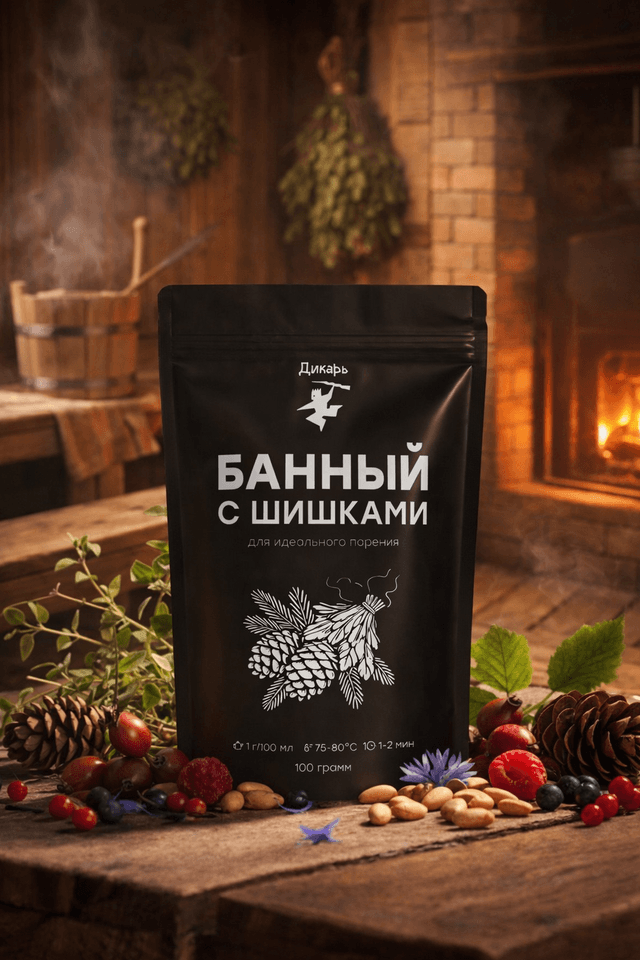 Банный с шишками Банный с шишками